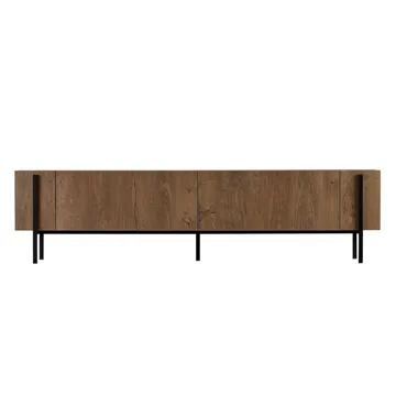 Nexus TV-benk 180 cm - Kafkas Oak og Black - Møbler - Mediamøbel & tv møbel - TV-benk & mediabenk