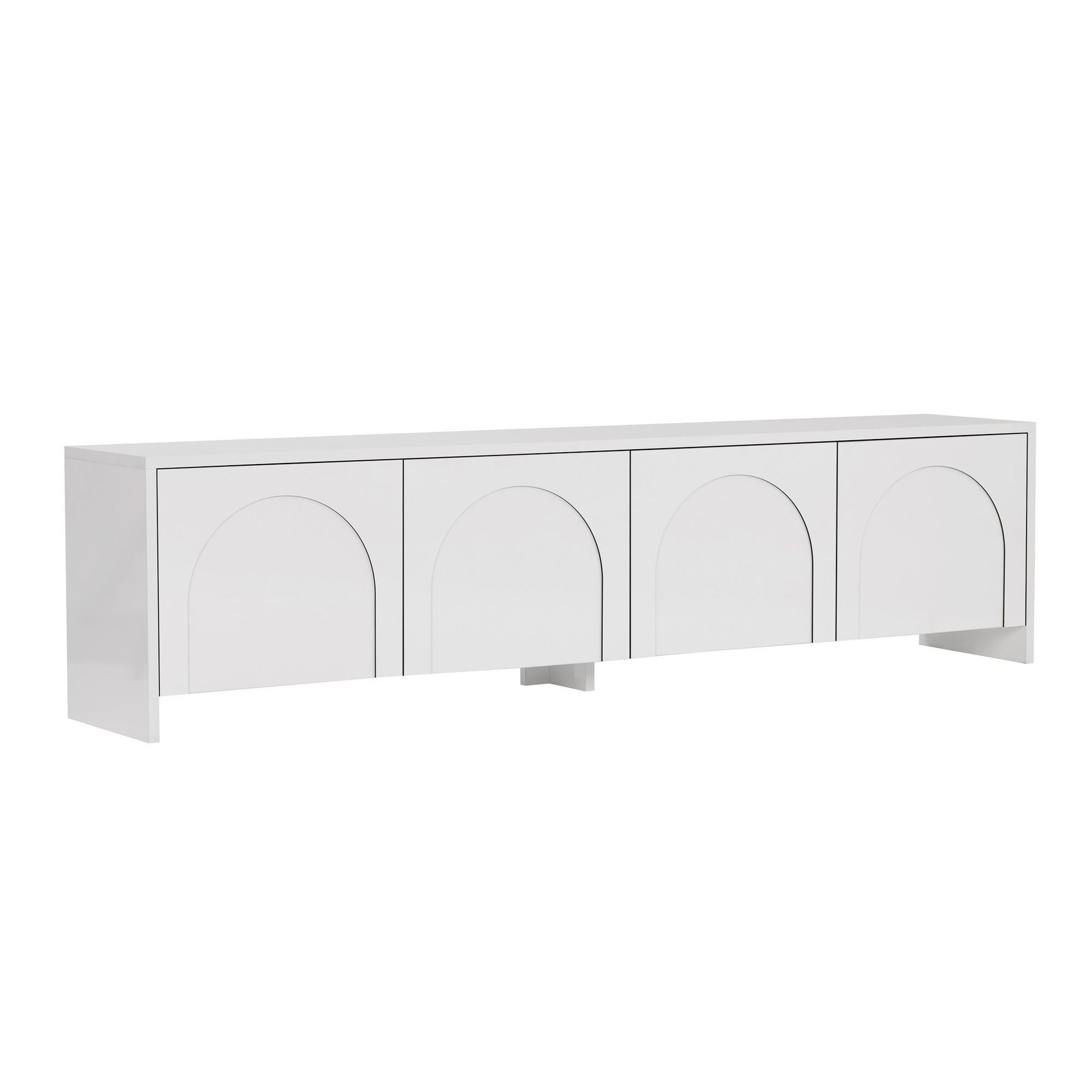 Nomira TV-benk 180 cm - Hvit