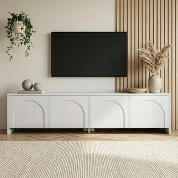 Nomira TV-benk 180 cm - Hvit - Møbler - Mediamøbel & tv møbel - TV-benk & mediabenk