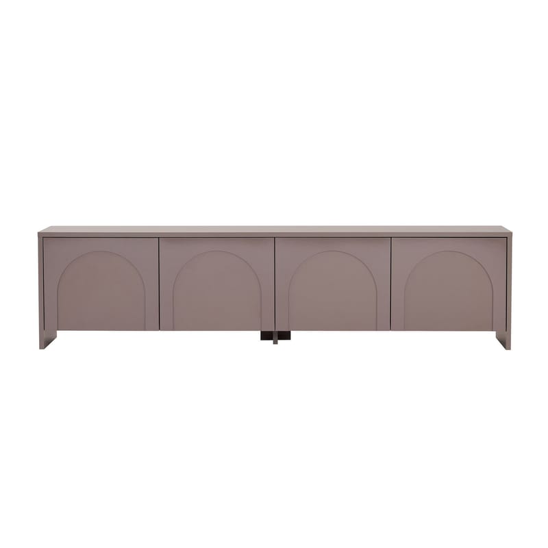 Nomira TV-benk 180 cm med Oppbevaring i Malt Tre - Taupe - Møbler - Mediamøbel & tv møbel - TV-benk & mediabenk