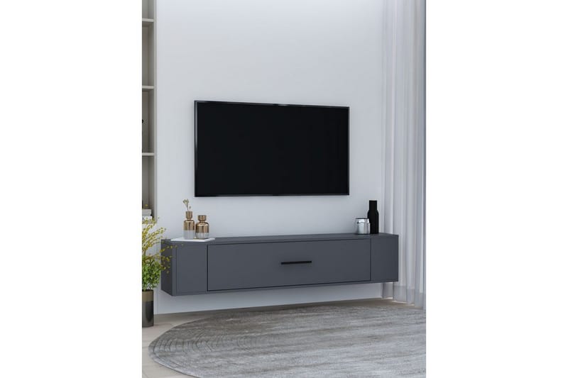 Noxen TV-benk 120x26 cm - Antrasitt - Møbler - Mediamøbel & tv møbel - Mediestativ & veggfeste