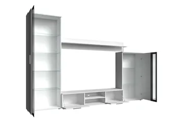 Olerum TV-møbelsett 256x40 cm - Hvit - Møbler - Mediamøbel & tv møbel - TV-møbelsett