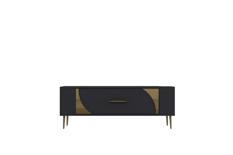 Olyra TV-benk 120 cm - Antrasitt/Gull - Møbler - Mediamøbel & tv møbel - TV-benk & mediabenk