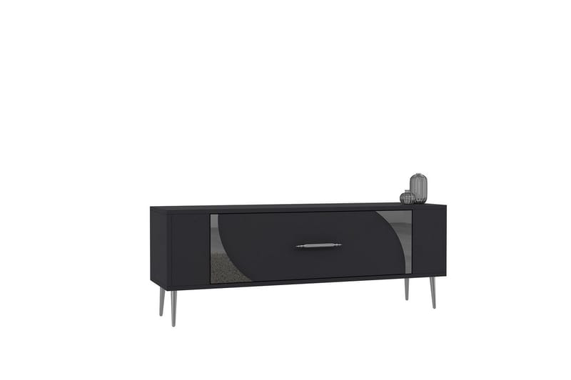 Olyra TV-benk 120 cm - Antrasitt/Sølv - Møbler - Mediamøbel & tv møbel - TV-benk & mediabenk