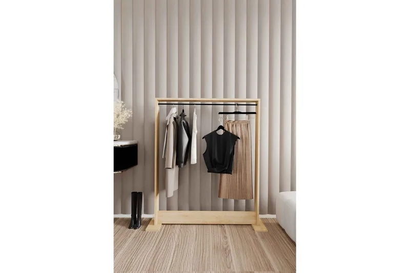 Olyric Hattehylle 100 cm - Eik - Oppbevaring - Klesoppbevaring - Stumtjener - Klesstativ