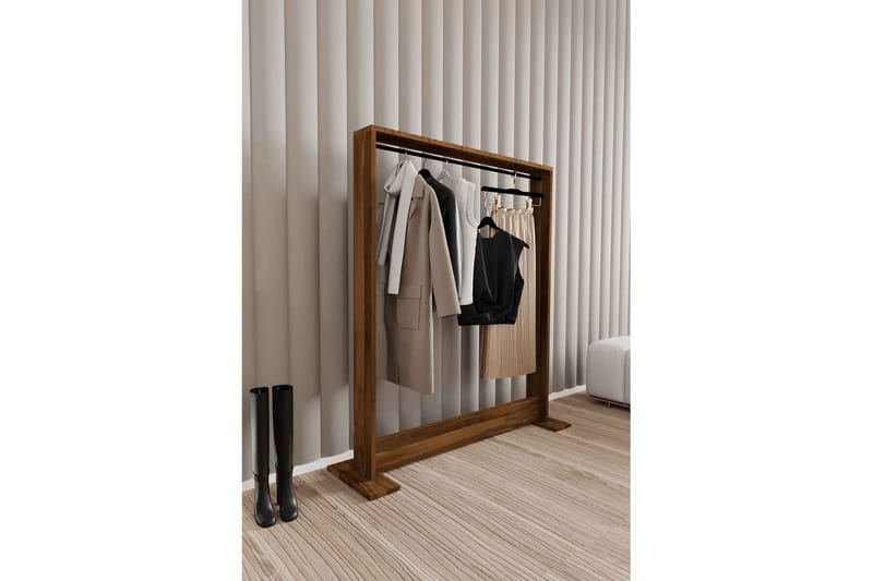 Olyric TV-hylle 124 cm - Valnøtt - Møbler - Mediamøbel & tv møbel - TV-hylle