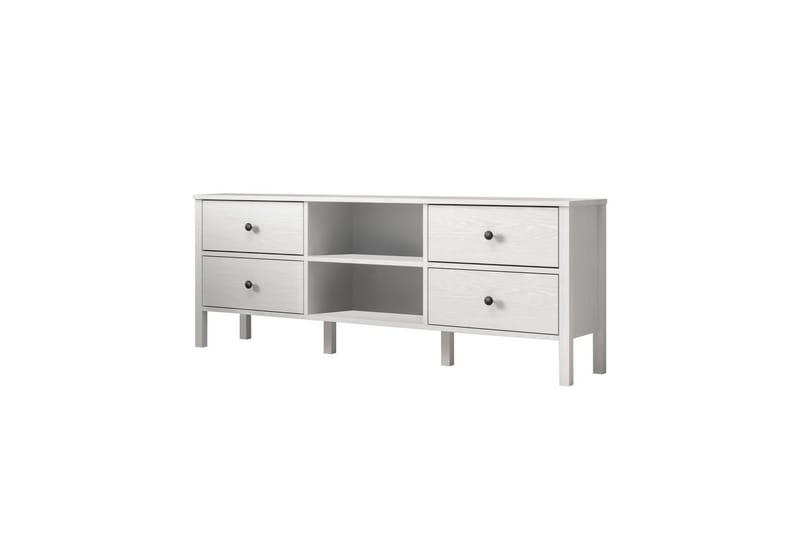 Olyros TV-benk 160 cm, Natur/Hvit