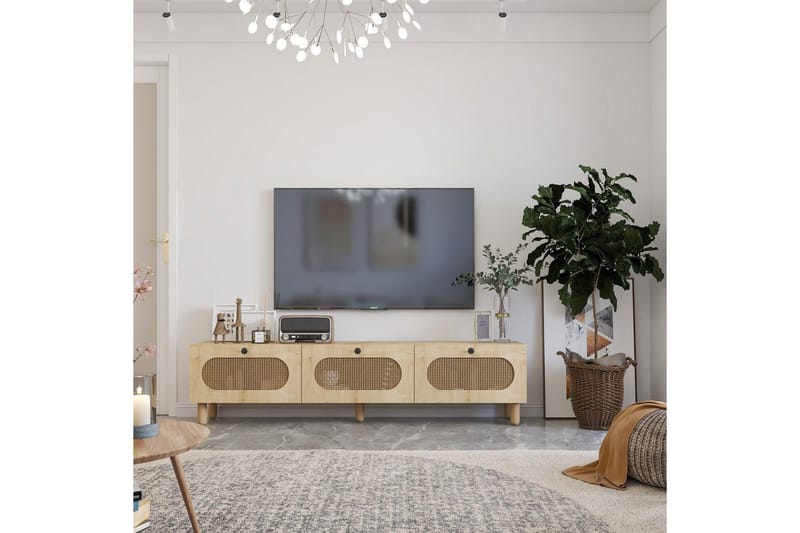 Ossin TV-benk 180 cm - Eik - Møbler - Mediamøbel & tv møbel - TV-benk & mediabenk