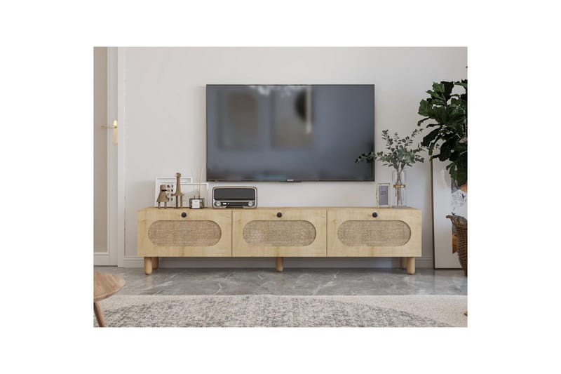 Ossin TV-benk 180 cm - Eik - Møbler - Mediamøbel & tv møbel - TV-benk & mediabenk