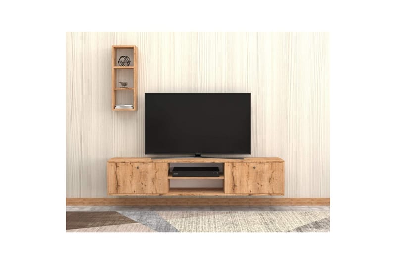 Palgrave Tv-stativ 35 cm - Eik - Møbler - Mediamøbel & tv møbel - Mediestativ & veggfeste