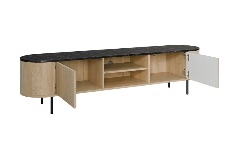 Pantego Tv-Benk 184x40 cm - Hvit - Møbler - Mediamøbel & tv møbel - TV-benk & mediabenk