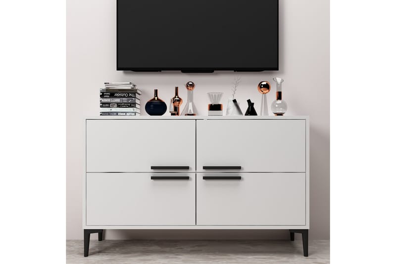 Patro TV-benk 120 cm - Hvit - Møbler - Mediamøbel & tv møbel - TV-benk & mediabenk