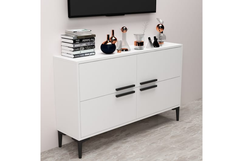 Patro TV-benk 120 cm - Hvit - Møbler - Mediamøbel & tv møbel - TV-benk & mediabenk