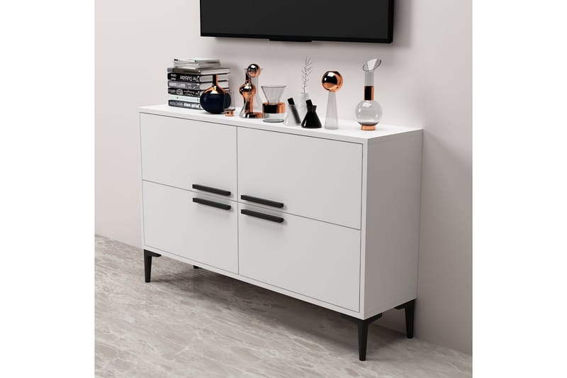 Patro TV-benk 120 cm - Hvit - Møbler - Mediamøbel & tv møbel - TV-benk & mediabenk