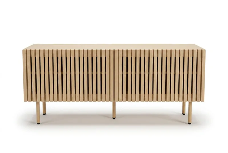 Peyra Ribbet TV-benk 120 cm, Natur