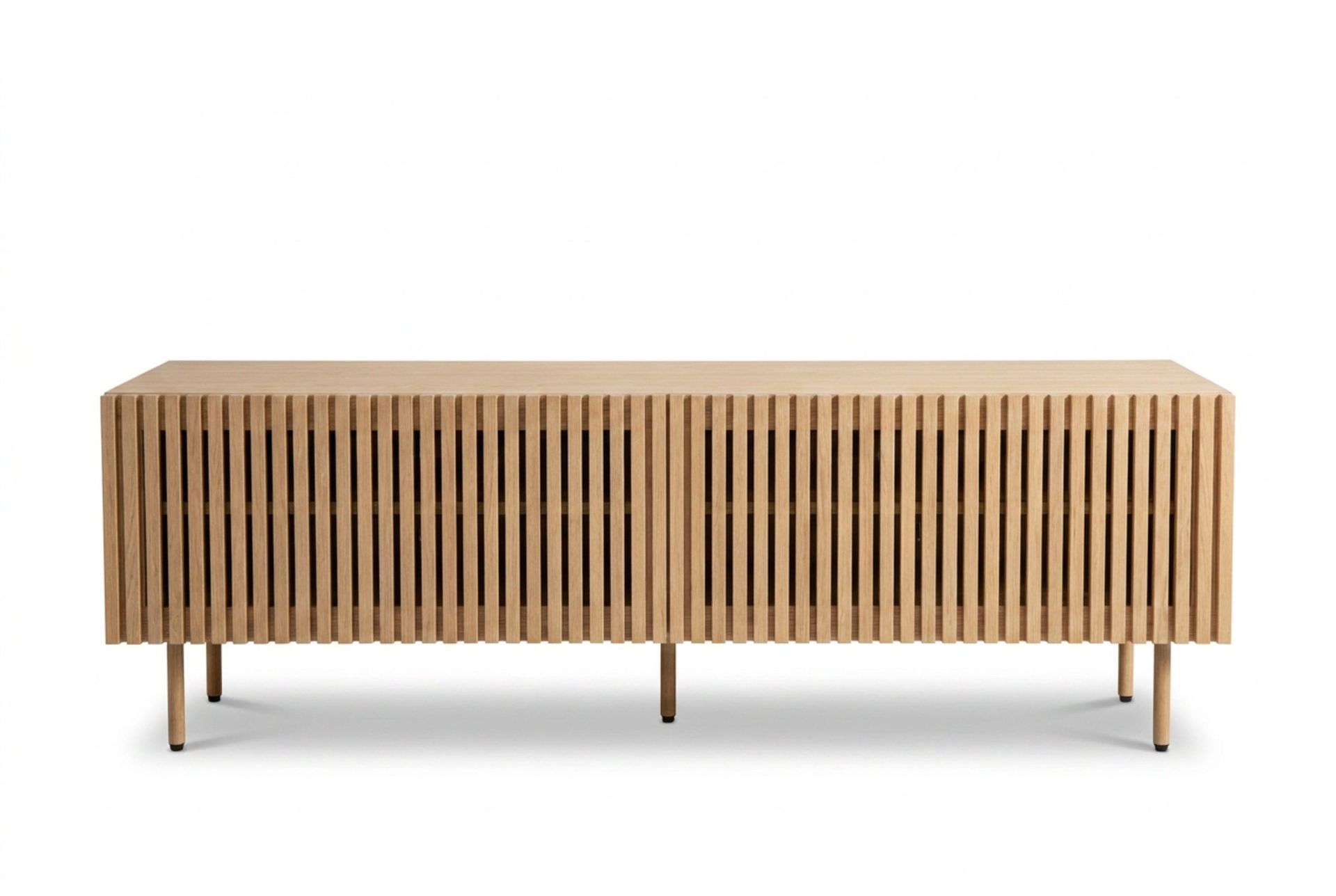 Peyra Ribbet TV-benk 160 cm - Eik