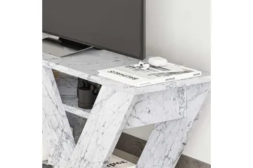 Pipralla TV-benk 110 cm - Hvit Marmor - Møbler - Mediamøbel & tv møbel - TV-benk & mediabenk