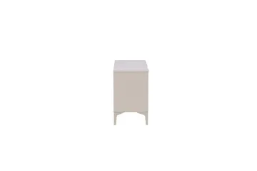 Piring Gulvstående TV-benk 120 cm med Oppbevaring i Metall - Beige - Møbler - Mediamøbel & tv møbel - TV-benk & mediabenk
