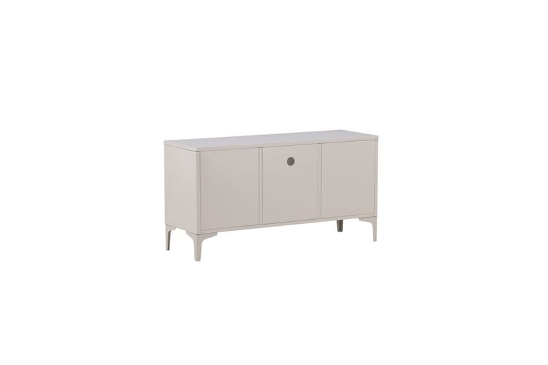 Piring Gulvstående TV-benk 120 cm med Oppbevaring i Metall - Beige - Møbler - Mediamøbel & tv møbel - TV-benk & mediabenk