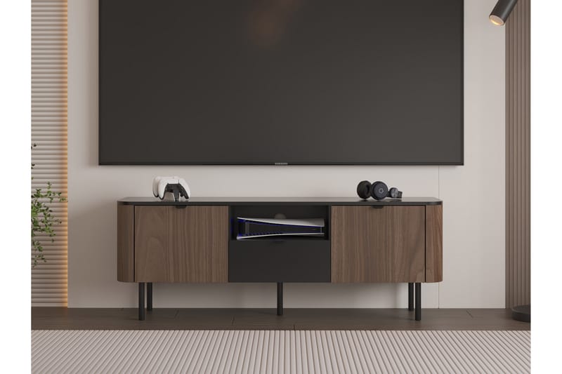 Pollena Tv-Benk 151x39 cm - Brun - Møbler - Mediamøbel & tv møbel - TV-benk & mediabenk
