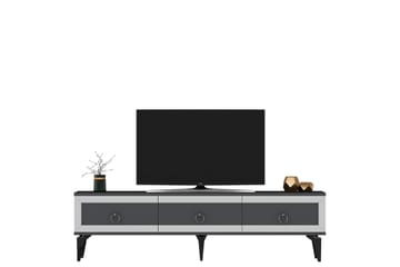 Ponny TV-benk 180 cm - Antrasitt/Sølv - Møbler - Mediamøbel & tv møbel - TV-benk & mediabenk