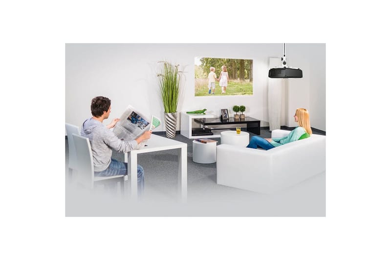 Prosjektorfeste Hama til tak og vegg hvit - Hvit - Møbler - Mediamøbel & tv møbel - Mediestativ & veggfeste