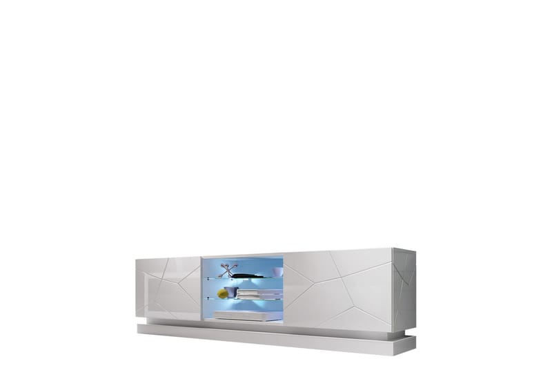 Qiu TV-benk 200 cm - Hvit - Møbler - Mediamøbel & tv møbel - TV-benk & mediabenk