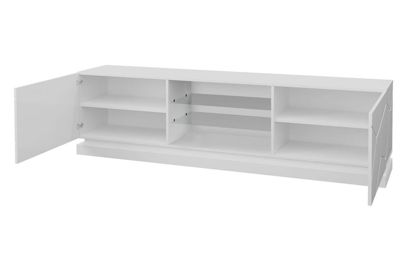 Qiu TV-benk 200 cm - Hvit - Møbler - Mediamøbel & tv møbel - TV-benk & mediabenk