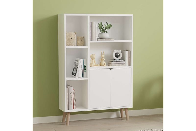 Quorana Bokhylle 25 cm - Hvit - Oppbevaring - Hyller - Bokhylle