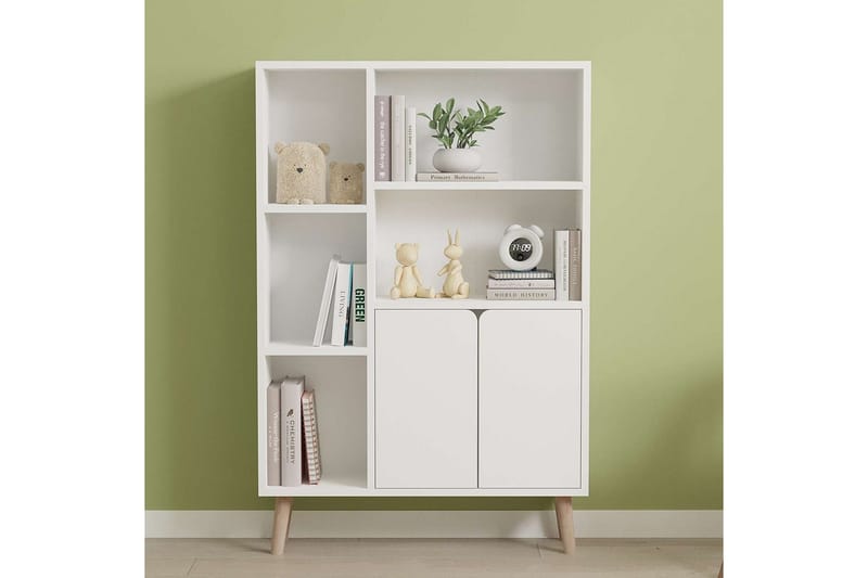 Quorana Bokhylle 25 cm - Hvit - Oppbevaring - Hyller - Bokhylle