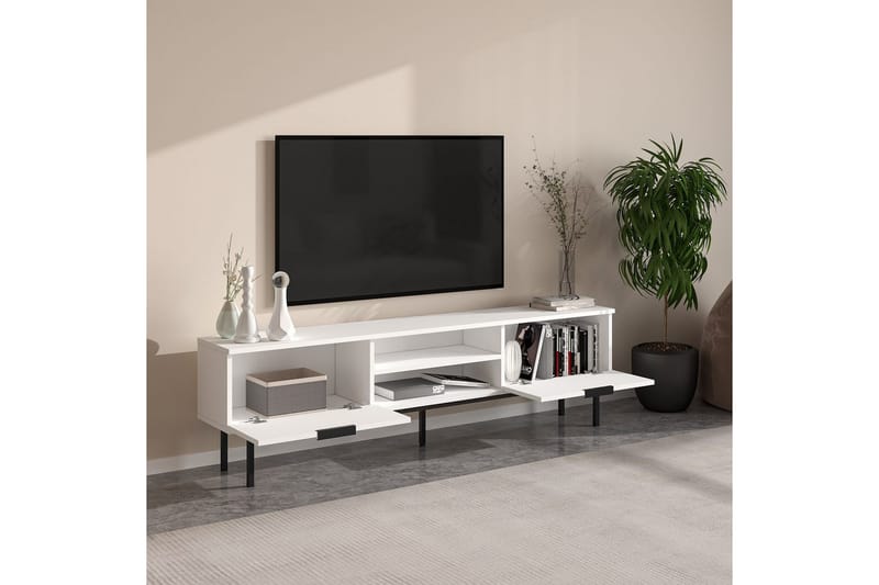 Ranjit TV-benk 180 cm - Hvit - Møbler - Mediamøbel & tv møbel - TV-benk & mediabenk