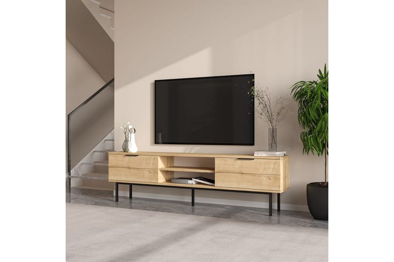 Ranjit TV-benk 180 cm - Natur - Møbler - Mediamøbel & tv møbel - TV-benk & mediabenk