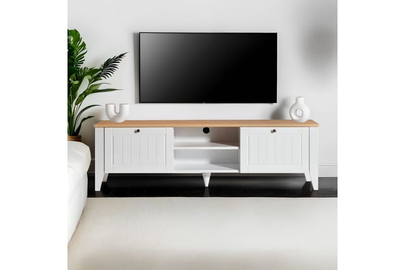 Ranko TV-benk 160 cm - Hvit - Møbler - Mediamøbel & tv møbel - TV-benk & mediabenk