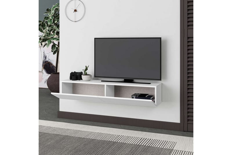 Rasab TV-benk 135 cm - Hvit - Møbler - Mediamøbel & tv møbel - TV-benk & mediabenk