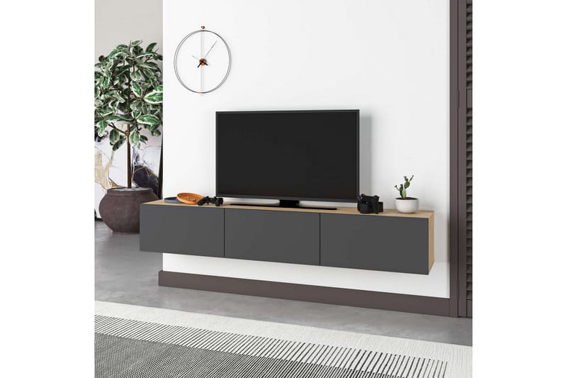 Rasab TV-benk 180 cm - Svart - Møbler - Mediamøbel & tv møbel - TV-benk & mediabenk