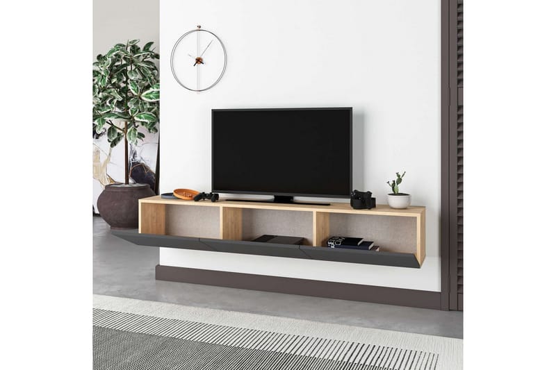 Rasab TV-benk 180 cm - Svart - Møbler - Mediamøbel & tv møbel - TV-benk & mediabenk