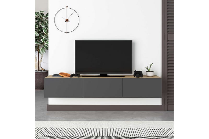 Rasab TV-benk 180 cm - Svart - Møbler - Mediamøbel & tv møbel - TV-benk & mediabenk