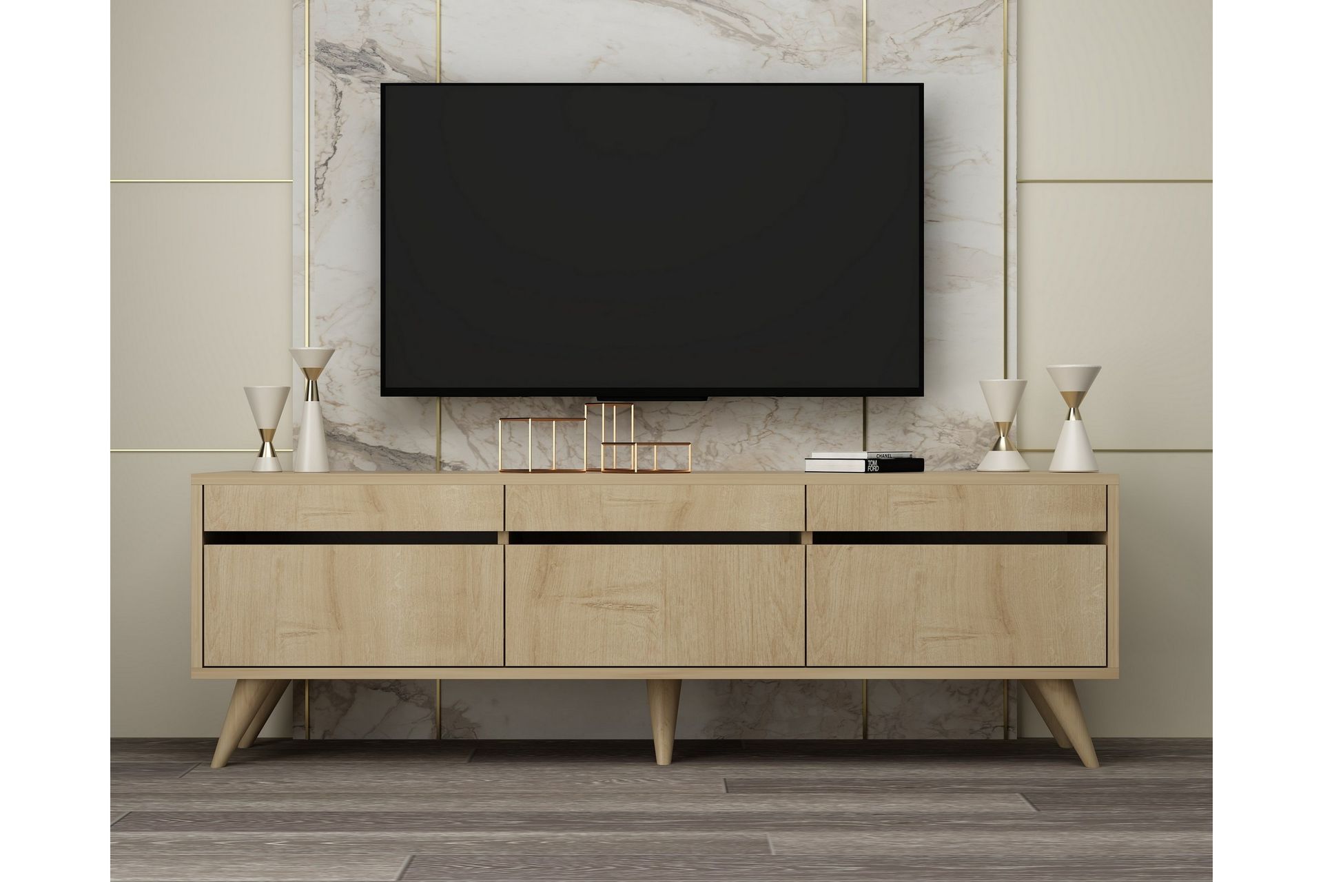 Relento TV-benk 150 cm - Eik - Møbler - Mediamøbel & tv møbel - TV-benk & mediabenk