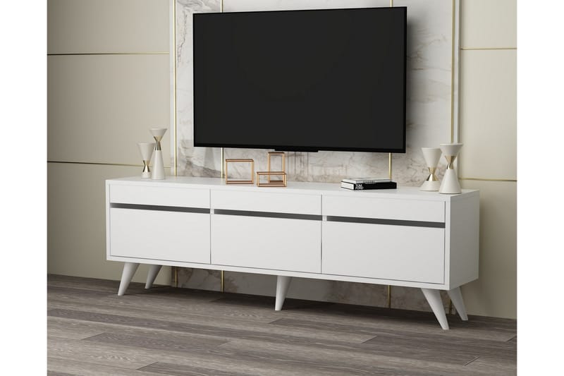 Relento TV-benk 150 cm - Hvit - Møbler - Mediamøbel & tv møbel - TV-benk & mediabenk