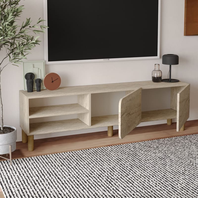 Relento TV-benk 150 cm - travertin - Møbler - Mediamøbel & tv møbel - TV-benk & mediabenk