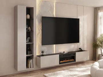 Relor Møbelsett til stuen - beige - Møbler - Mediamøbel & tv møbel - TV-møbelsett