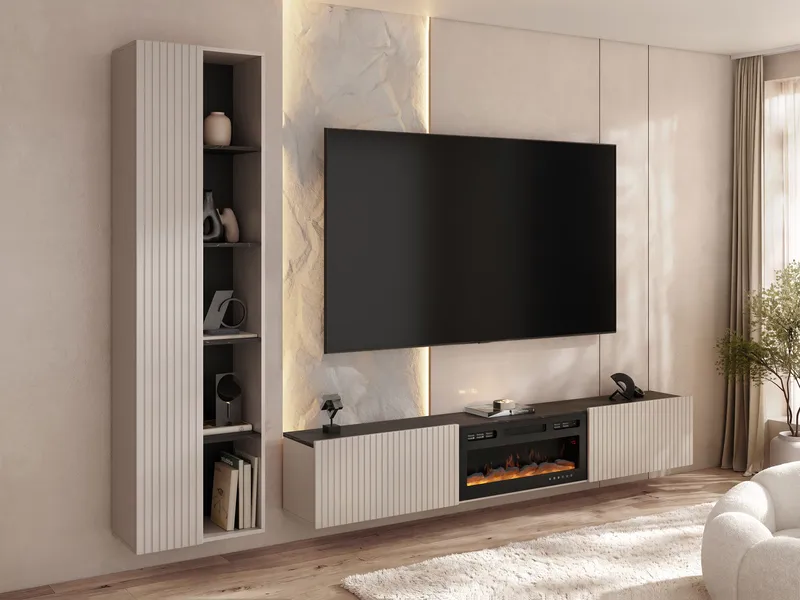 Relor Møbelsett til stuen - beige - Møbler - Mediamøbel & tv møbel - TV-møbelsett