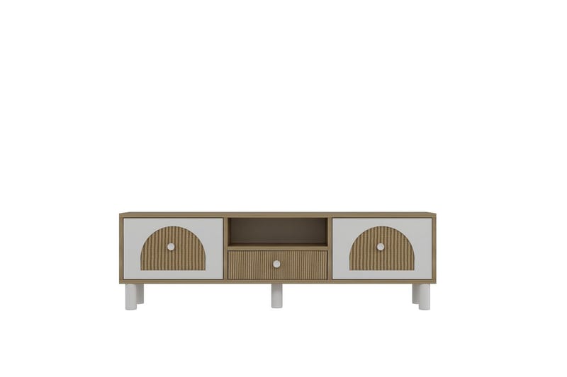 Rion TV-benk 140 cm - Beige - Møbler - Mediamøbel & tv møbel - TV-benk & mediabenk