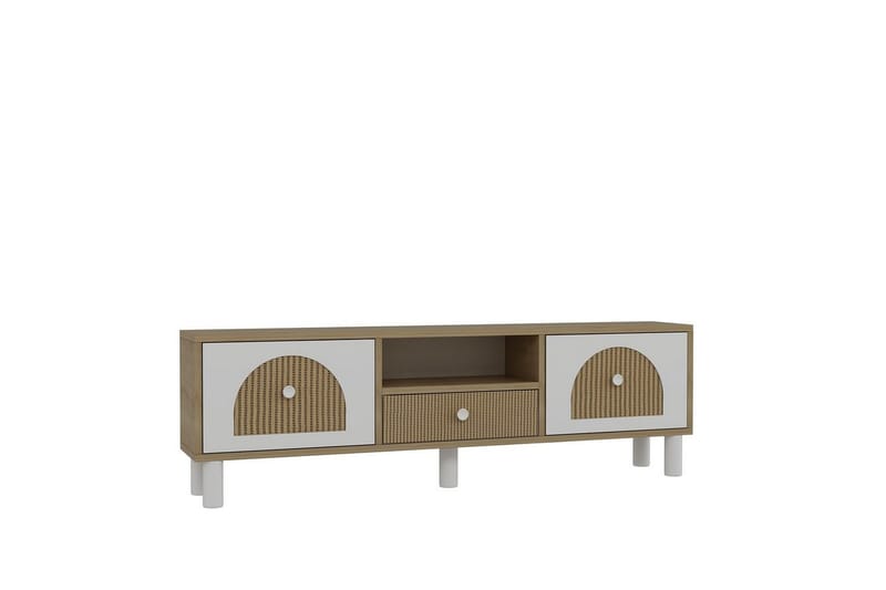 Rion TV-benk 140 cm - Beige - Møbler - Mediamøbel & tv møbel - TV-benk & mediabenk