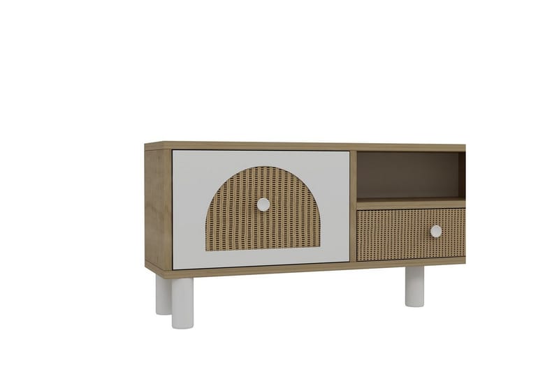 Rion TV-benk 140 cm - Beige - Møbler - Mediamøbel & tv møbel - TV-benk & mediabenk