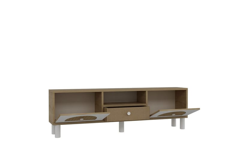 Rion TV-benk 140 cm - Beige - Møbler - Mediamøbel & tv møbel - TV-benk & mediabenk