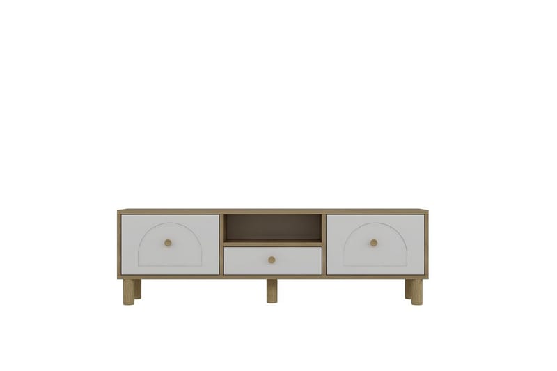 Rion TV-benk 140 cm - Hvit - Møbler - Mediamøbel & tv møbel - TV-benk & mediabenk