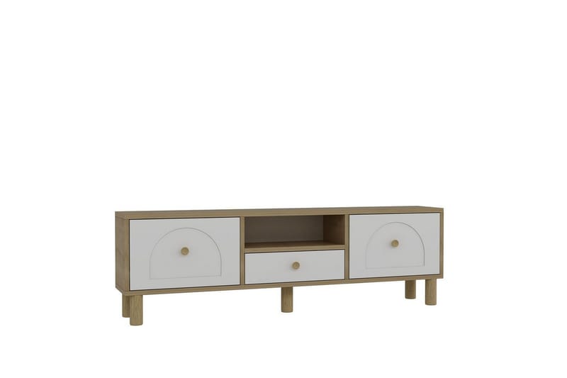 Rion TV-benk 140 cm - Hvit - Møbler - Mediamøbel & tv møbel - TV-benk & mediabenk