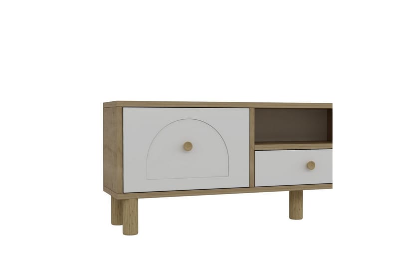 Rion TV-benk 140 cm - Hvit - Møbler - Mediamøbel & tv møbel - TV-benk & mediabenk