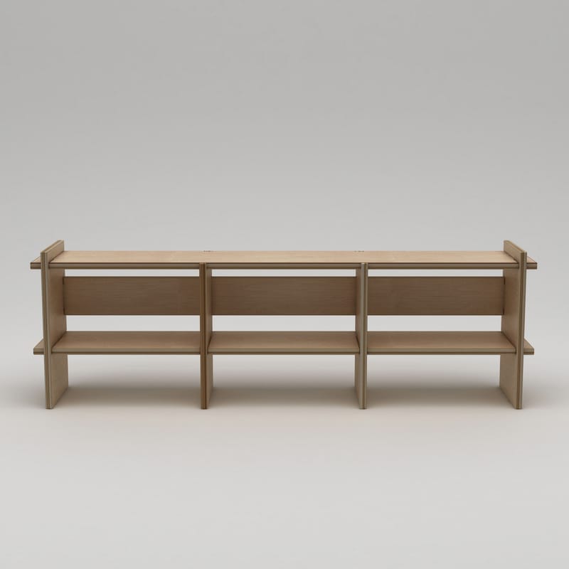 Ropira TV-benk 220 cm - Naturlig tre - Møbler - Mediamøbel & tv møbel - Mediestativ & veggfeste